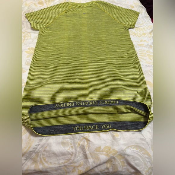 LULULEMON WOMENS ATHLETIC TOP SHIRT MULTICOLOR GREEN SIZE 8 - Picture 5 of 5